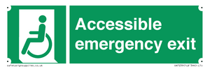 Accessible emergency exit (left)